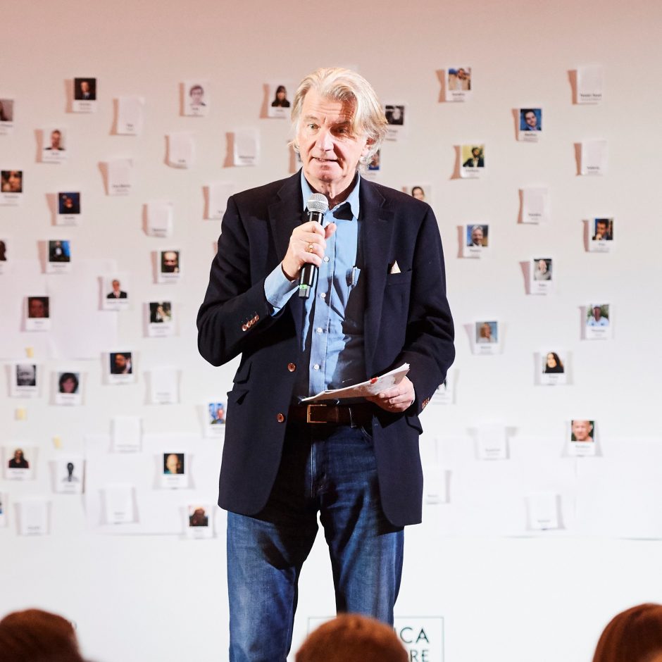 Anders Wijkman speaking at an event in 2016